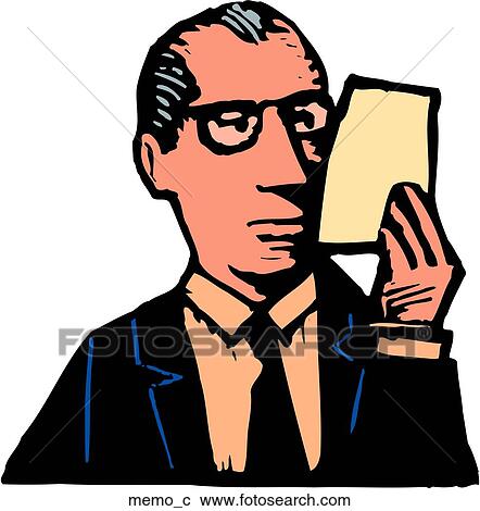 Clipart - Memo. Fotosearch