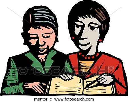 Clipart - Mentor. Fotosearch