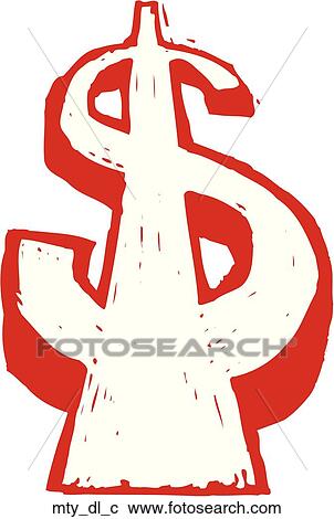 Clipart - Mighty Dollar. Fotosearch