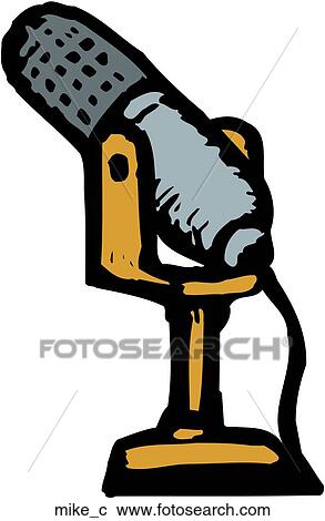 Mike View Large Clip Art Graphic Clipart - Mike. Fotosearch