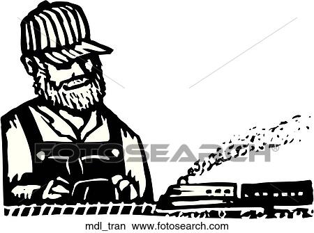 Model Train View Large Clip Art Graphic Clipart - Model Train. Fotosearch