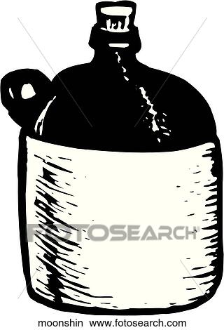 Moonshine View Large Clip Art Graphic Clipart - Moonshine. Fotosearch