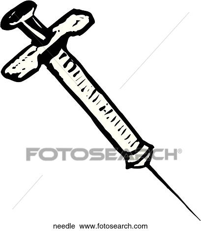 Needle View Large Clip Art Graphic Clipart - Needle. Fotosearch