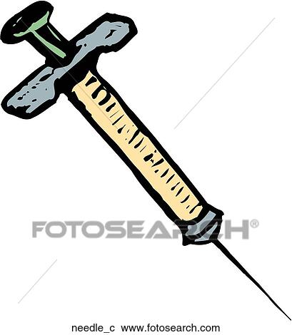 Needle View Large Clip Art Graphic Clipart - Needle. Fotosearch
