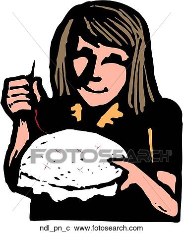 Clipart - Needlepoint. Fotosearch