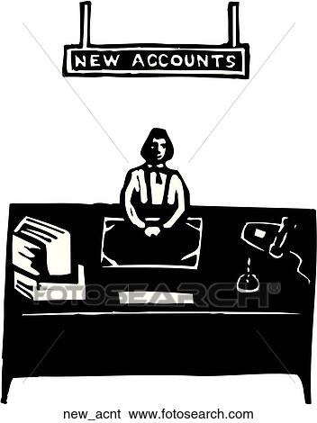 New Accounts View Large Clip Art Graphic Clip Art - New Accounts. Fotosearch