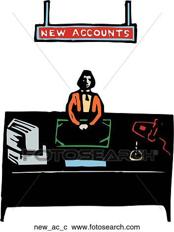 Clipart - New Accounts. Fotosearch