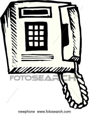New Phone View Large Clip Art Graphic Clipart - New Phone. Fotosearch
