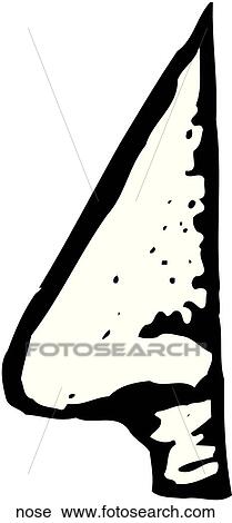 Nose View Large Clip Art Graphic Clipart - Nose. Fotosearch