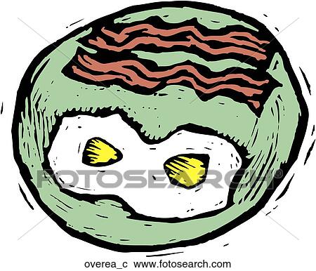 Clipart - Over Easy. Fotosearch