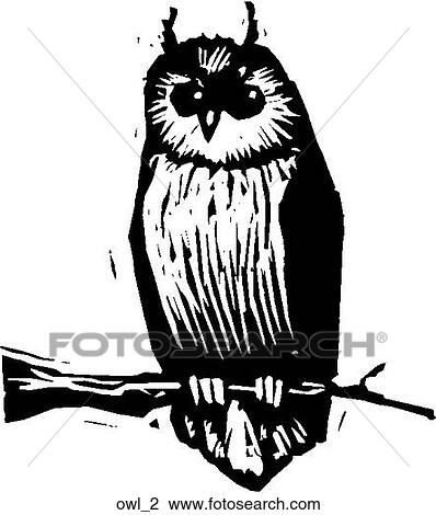 Owl 2 View Large Clip Art Graphic Clipart - Owl 2. Fotosearch
