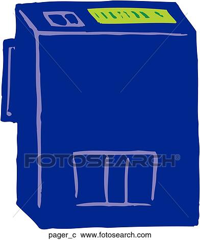 Clipart - Pager. Fotosearch