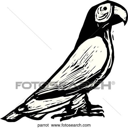 Parrot View Large Clip Art Graphic Clip Art - Parrot. Fotosearch