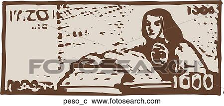 Peso View Large Clip Art Graphic Clipart - Peso. Fotosearch