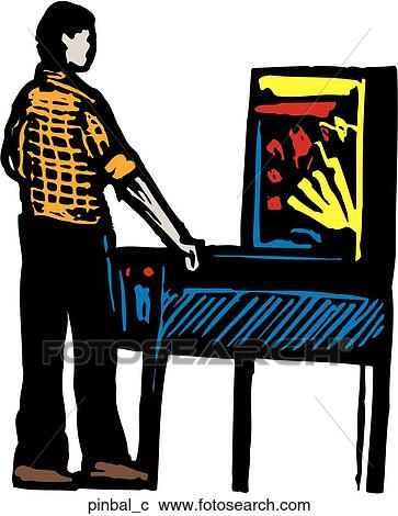 Clipart - Pinball. Fotosearch