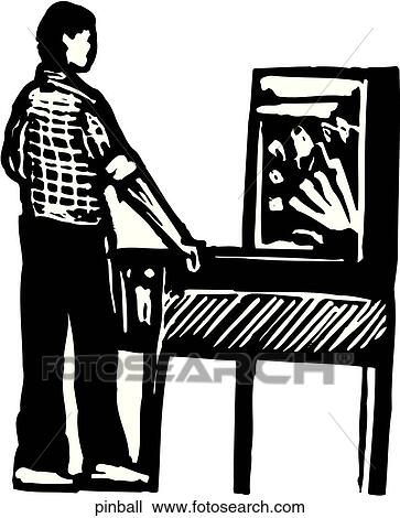 Clipart - Pinball. Fotosearch