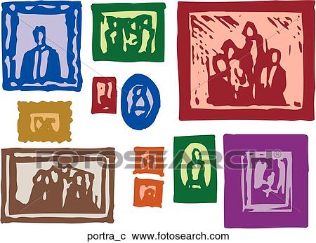 Clipart - Portrait. Fotosearch