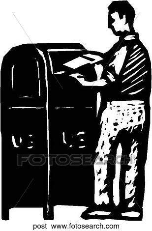 Clip Art - Post. Fotosearch