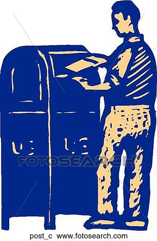 Clipart - Post. Fotosearch