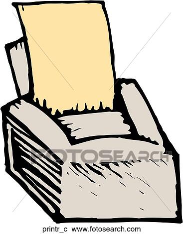 Printer View Large Clip Art Graphic Clipart - Printer. Fotosearch