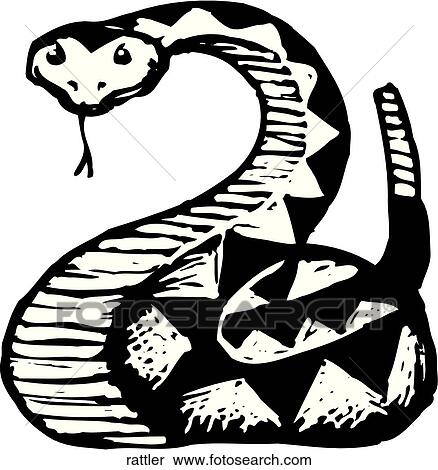Rattler View Large Clip Art Graphic Clipart - Rattler. Fotosearch