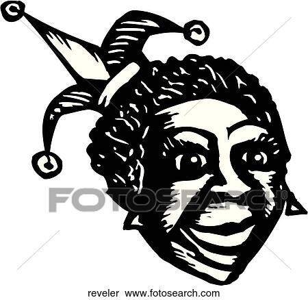Clipart - Reveler. Fotosearch