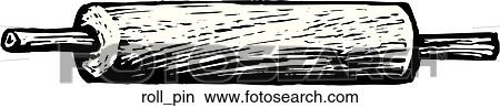 Clipart - Rolling Pin. Fotosearch