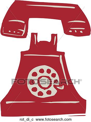 Rotary Dial View Large Clip Art Graphic Clipart - Rotary Dial. Fotosearch