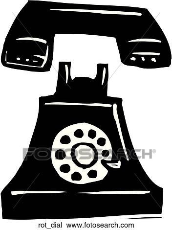 Clipart - Rotary Dial. Fotosearch
