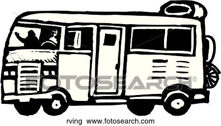 Rving View Large Clip Art Graphic Clipart - Rving. Fotosearch
