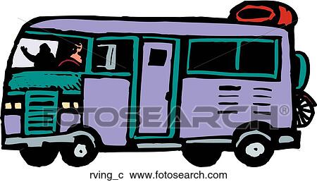 Rving View Large Clip Art Graphic Clipart - Rving. Fotosearch