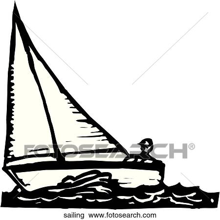 Clipart - Sailing. Fotosearch