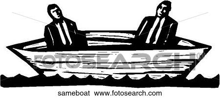 Clip Art - Same Boat. Fotosearch
