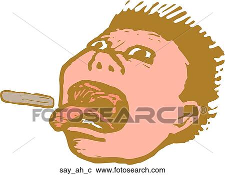 Clipart - Say Ah. Fotosearch