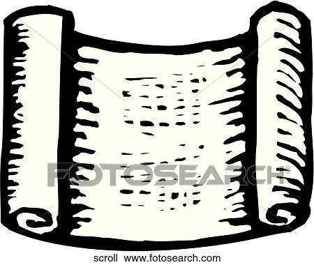 Scroll View Large Clip Art Graphic Clipart - Scroll. Fotosearch