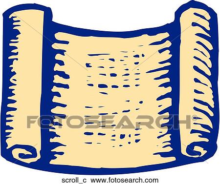 Scroll View Large Clip Art Graphic Clipart - Scroll. Fotosearch