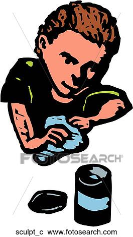 Clipart - Sculpt. Fotosearch