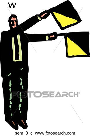 Clipart - Semaphore 3. Fotosearch