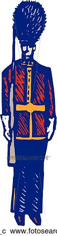 Sentry View Large Clip Art Graphic Clipart - Sentry. Fotosearch
