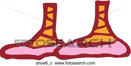 Shoes 6 View Large Clip Art Graphic Clipart - Shoes 6. Fotosearch