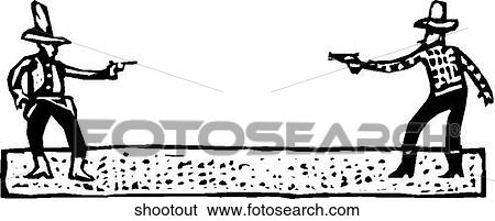 Shoot Out View Large Clip Art Graphic Clip Art - Shoot Out. Fotosearch