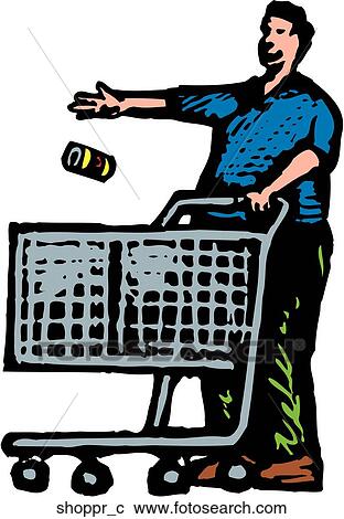 Shopper View Large Clip Art Graphic Clipart - Shopper. Fotosearch