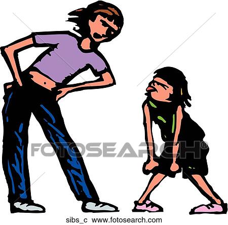 Clipart - Sibs. Fotosearch
