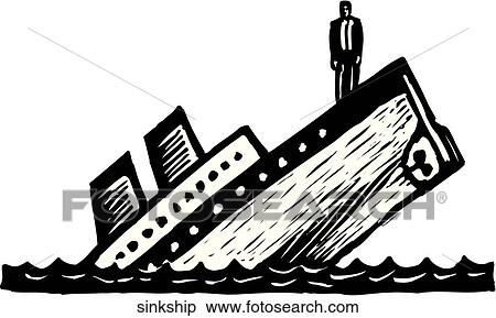 Sinking Pirate Ship Clipart