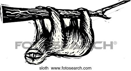 Clipart - Sloth. Fotosearch