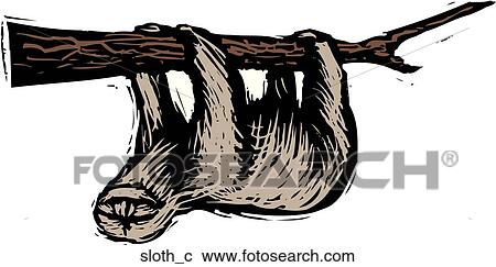 Clipart - Sloth. Fotosearch