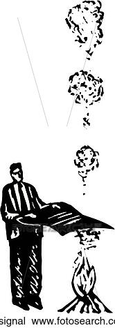 Smoke Signal View Large Clip Art Graphic Clipart - Smoke Signal. Fotosearch