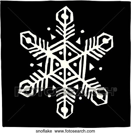 Snowflake View Large Clip Art Graphic Clipart - Snowflake. Fotosearch