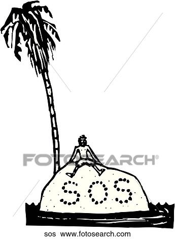 Clip Art - SOS. Fotosearch