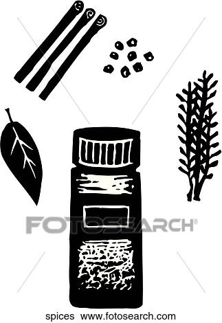 Clip Art - Spices. Fotosearch
